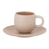 Discount ⭐ Salt&Pepper Hue Espresso Cup & Saucer 85ml/12cm Set Of 6 Toffee ⭐