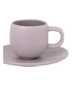 Outlet 🎉 Salt&Pepper Hue Espresso Cup & Saucer 85ml/12cm Set Of 6 Lilac 😍 -Dining Sales Store 868584250 2 720x928