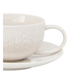 New 👏 Salt&Pepper Prado Tea Cup & Saucer 250ml/15cm Set Of 6 😀 -Dining Sales Store 868589560 3 720x928