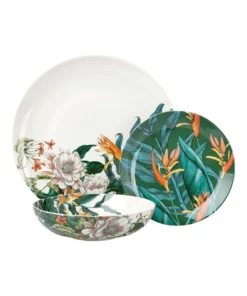 Best Sale π Maxwell & Williams The Blck Pen Night Garden Coupe Dinner Set 12pc Foliage Gift Boxed β€οΈ