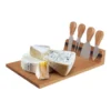 Best Sale ⭐ Living Today Bamboo Cheese Board And Knife Set ⭐