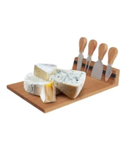 Best Sale ⭐ Living Today Bamboo Cheese Board And Knife Set ⭐